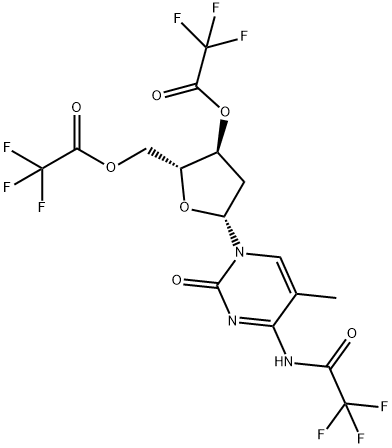3'-O,5'-O-Bis(trifluoroacetyl)-2'-deoxy-5-methyl-N-(trifluoroacetyl)cytidine|