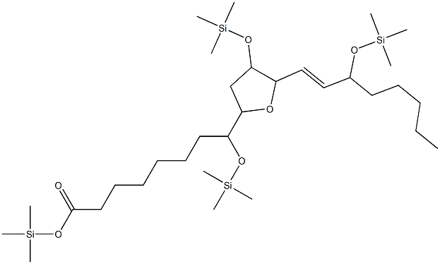 테트라히드로-η,4-비스[(트리메틸실릴)옥시]-5-[3-[(트리메틸실릴)옥시]-1-옥테닐]-2-푸란옥탄산트리메틸실릴에스테르