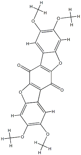 3534-73-4 2,3,8,9-Tetramethoxybenzo[1,2-b:4,5-b']bisbenzofuran-6,12-dione