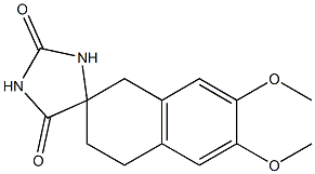 2-spirohydantoin-6,7-dimethoxytetrahydronaphthalene 结构式