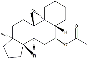 6β-Acetoxy-5α-androstane Structure