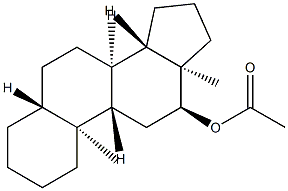 12α-Acetoxy-5α-androstane Structure