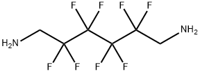 2,2,3,3,4,4,5,5-オクタフルオロ-1,6-ヘキサンジアミン 化学構造式