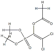 Dimethyl=(1-acetoxy-2,2-dichloroethenyl) phosphonate Structure