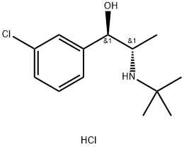 (1R,2S)-erythro-Dihydro Bupropion Hydrochloride 化学構造式