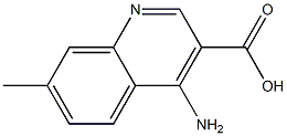 3-Quinolinecarboxylicacid,4-amino-7-methyl-(9CI) Structure