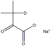 α-Ketoisovaleric Acid-3-d Sodium Salt Struktur