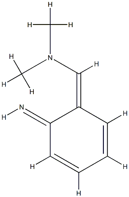 Methanamine, 1-(6-imino-2,4-cyclohexadien-1-ylidene)-N,N-dimethyl-, (1Z)- 化学構造式