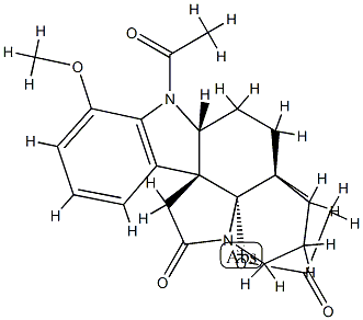 1-Acetyl-19,21-epoxy-17-methoxyaspidospermidine-10,21-dione|