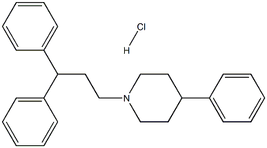 (Diphenyl-3,3 propyl)-1 phenyl-4 piperidine chlorhydrate [French] Struktur