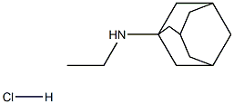 1-(1-Aminoethyltricyclo-(3,3,1,1)[3,7]-decane)hydrochloride Struktur