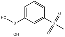 3-(Methylsulfonyl)phenylboronic acid Struktur