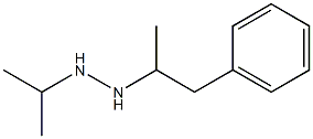 1-イソプロピル-2-(α-メチルフェネチル)ヒドラジン 化学構造式
