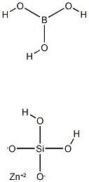 硼硅酸锌, 37341-47-2, 结构式
