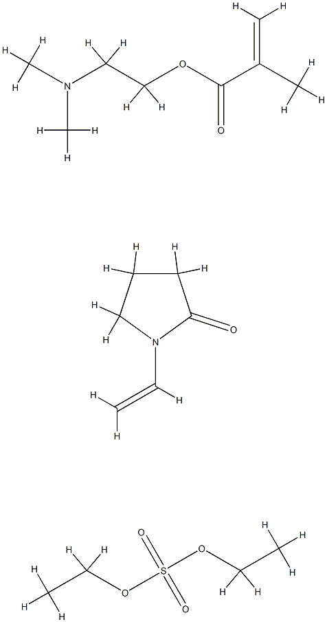 vinylpyrrolidone/ dimethylaminoethylmethacrylate, quatnd. 化学構造式