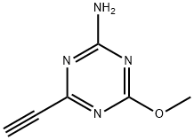 1,3,5-Triazin-2-amine,4-ethynyl-6-methoxy-(9CI) Struktur