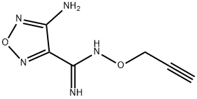1,2,5-Oxadiazole-3-carboximidamide,4-amino-N-(2-propynyloxy)-(9CI) Struktur