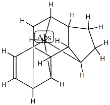 1,2,3,3a,3b,4,7,7a,8,8a-Decahydro-3,8,4,7-[1,2]ethanediylidenecyclopent[a]indene Struktur