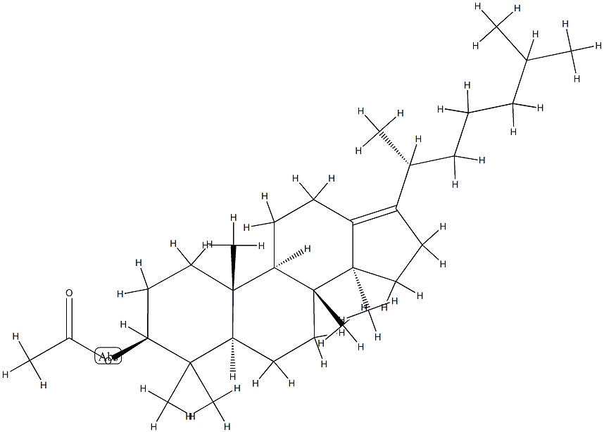 5α-Dammar-13(17)-en-3β-ol acetate Struktur
