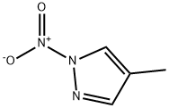 4-メチル-1-ニトロ-1H-ピラゾール 化学構造式
