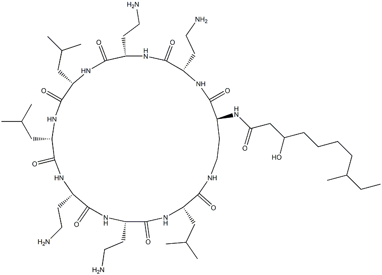 八肽素菌 D 结构式