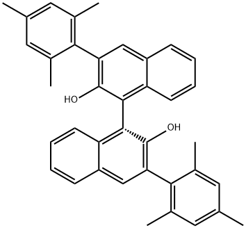 R-3,3'-bis(2,4,6-triMethylphenyl)-1,1'-Binaphthalene]-2,2'-diol Structure