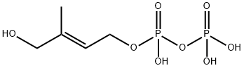 HDMAPP - 1-Hydroxy-2-Methyl-2-buten-4-yl 4-diphosphate 化学構造式