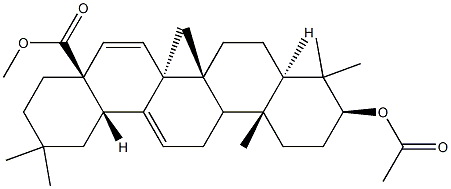 3β-(Acetyloxy)oleana-12,15-dien-28-oic acid methyl ester 结构式