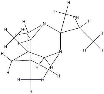 1,3-Diazatricyclo[3.3.1.13,7]decane,2-ethyl-2,5,7-trimethyl-(9CI),397880-30-7,结构式