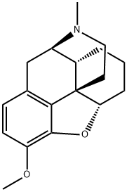 4,5α-Epoxy-3-methoxy-17-methylmorphinan,3990-01-0,结构式