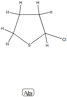 Chloro(tetrahydrothiophene)gold(I) Struktur
