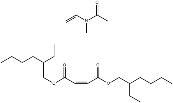 2-Butenedioic acid (Z)-, bis(2-ethylhexyl) ester, polymer with N-ethenyl-N-methylacetamide N-Vinyl-N-methylacetamide, di-2-ethylhexyl maleate polymer Structure