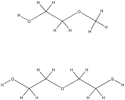 O-[2-(3-メルカプトプロピオニルアミノ)エチル]-O'-メチルポリエチレングリコール 化学構造式