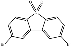 2,8-ジブロモジベンゾチオフェン5,5-ジオキシド 化学構造式