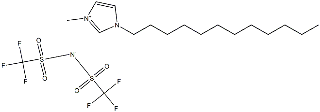 1-DODECYL-3-METHYLIMIDAZOLIUM BIS(TRIFLUOROMETHYLSULFONYL)IMIDE Structure
