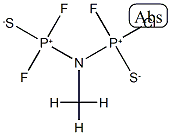 [Methyl(difluorothiophophinyl)amino]chlorofluorophosphine sulfide Structure