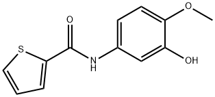 2-Thiophenecarboxamide,N-(3-hydroxy-4-methoxyphenyl)-(9CI) 结构式