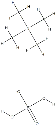 Tetramethyl ammonium dihydrogen phosphate Struktur