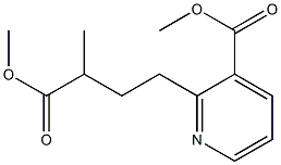 3-(Methoxycarbonyl)-α-methyl-2-pyridinebutanoic acid methyl ester Structure