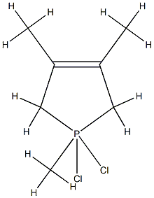 1,3,4-trimethyl-delta(3)-phospholene-1,1-dichloride 结构式