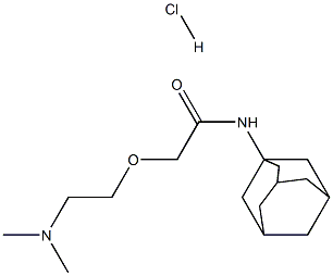 2-[2-(dimethylamino)ethoxy]-N-tricyclo[3.3.1.13,7]dec-1-ylacetamide monohydrochloride, 41544-24-5, 结构式