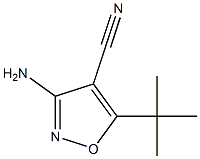 4-Isoxazolecarbonitrile,3-amino-5-(1,1-dimethylethyl)-(9CI) 化学構造式