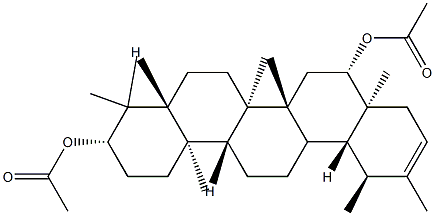 (18α,19α)-Urs-20-ene-3β,16β-diol diacetate Structure