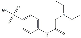 N-[4-(aminosulfonyl)phenyl]-2-(diethylamino)acetamide Struktur