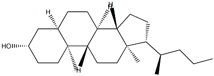 5β-Cholan-3β-ol 结构式