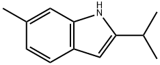 1H-Indole,6-methyl-2-(1-methylethyl)-(9CI) 结构式