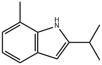 1H-吲哚-1,7 - 甲基-2 - (1 - 甲基乙基) - 结构式