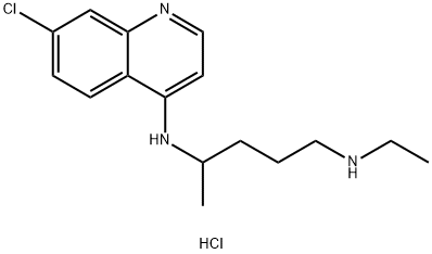 N-Desethyl Chloroquine Hydrochloride Structure