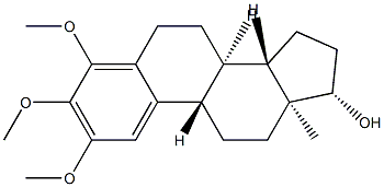 2,3,4-Trimethoxyestra-1,3,5(10)-trien-17β-ol Structure