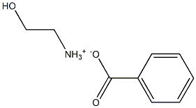 benzoic acid, compound with 2-aminoethanol (1:1) Struktur